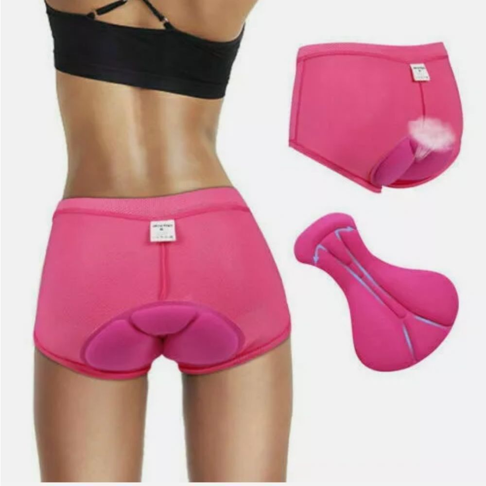 Women Bike Bicycle Cycling 3D GEL Padded Underwear Comfortable Shorts Pants - Picture 8 of 10